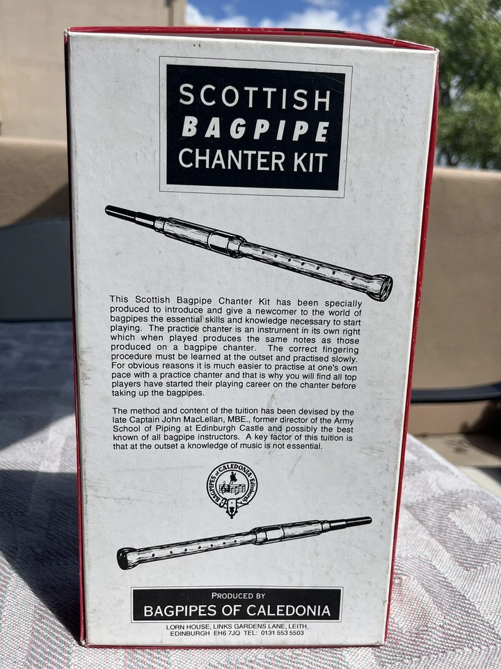Piping Chanter 套件来自苏格兰喀里多尼亚风笛带盒式磁带和音乐 — 第 3/4 张图片