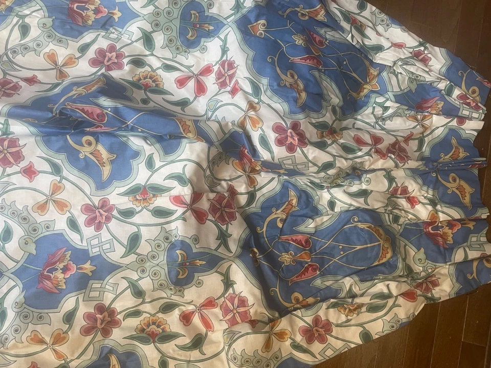 Custom Brunschwig Fabric pair of drapes, heavy excellent quality EUC - Image 3 of 4