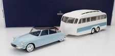 Norev 1/18 Citroen DS19 with Caravan 1960 Blue White 181760