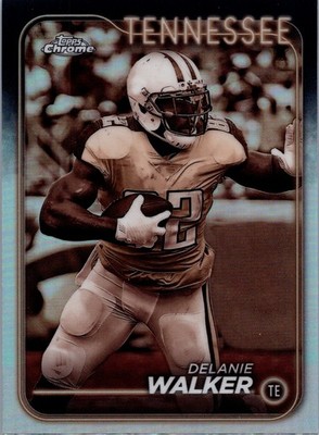 2024 Topps Chrome - Delanie Walker #193 Sepia Refractor - Titans