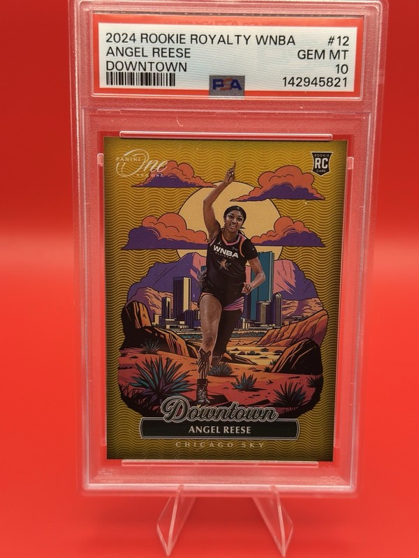 2024 Panini One Rookie Royalty #12 Angel Reese Downtown RC PSA 10 Chicago Sky