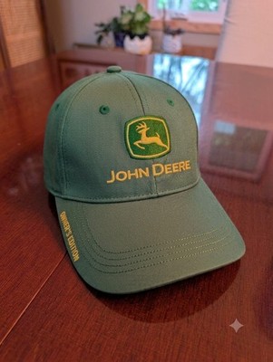 New John Deer Hat Green Owners Edition Hat Cap Adj Strap Farm Tractor Cotton