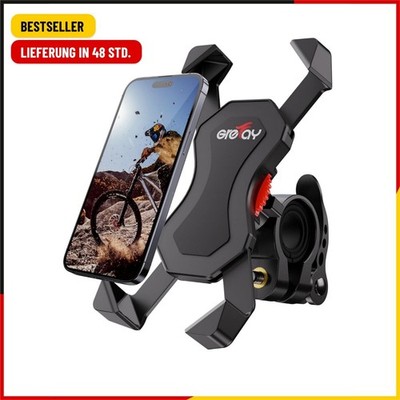 Grefay Universal Bicycle Mobile Phone Holder for 3.5 - 6.5 In. Smartphone with 3