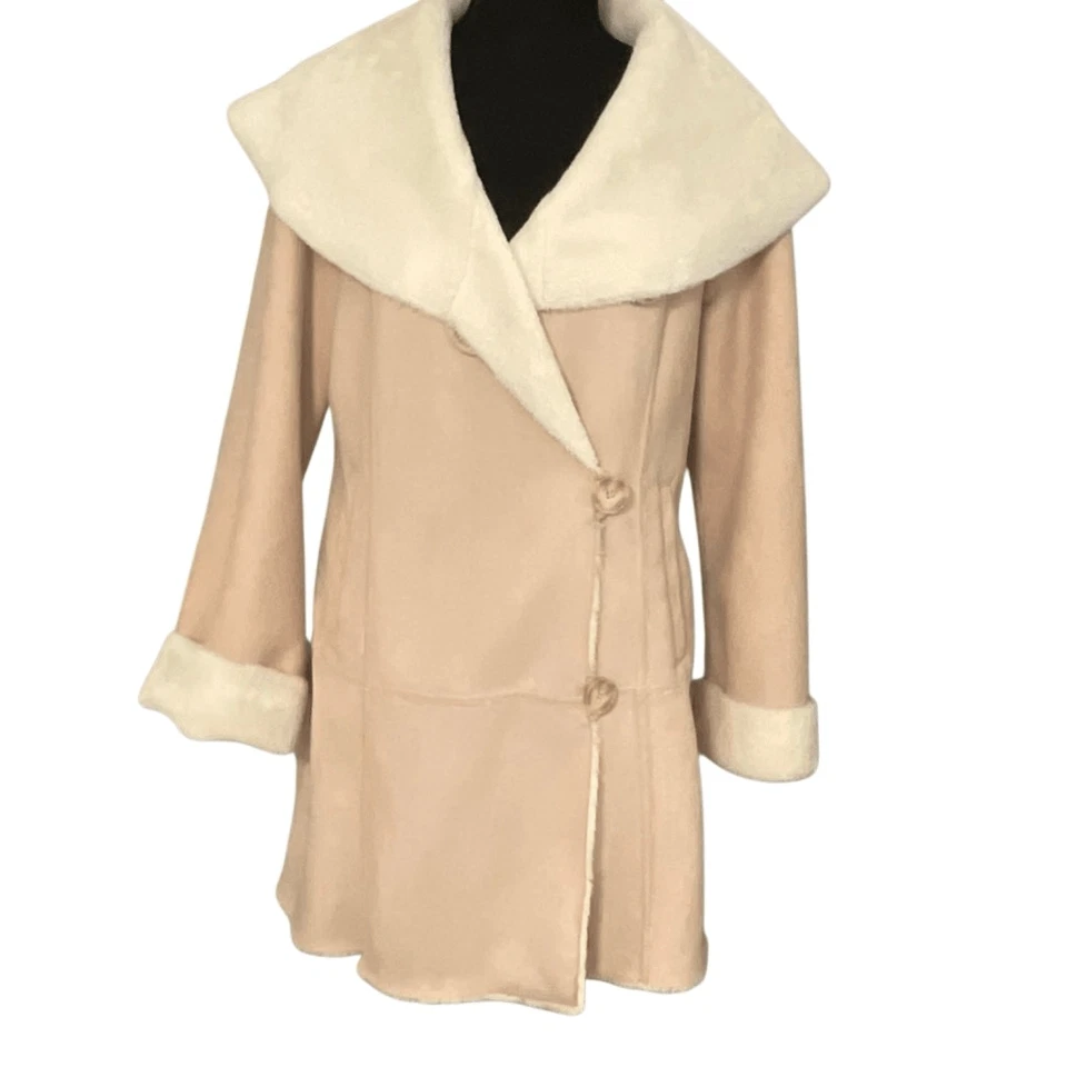 Dennis by Dennis Basso Women’s Faux Suede/Fur Winter Jacket/Coat - Image 2 of 4