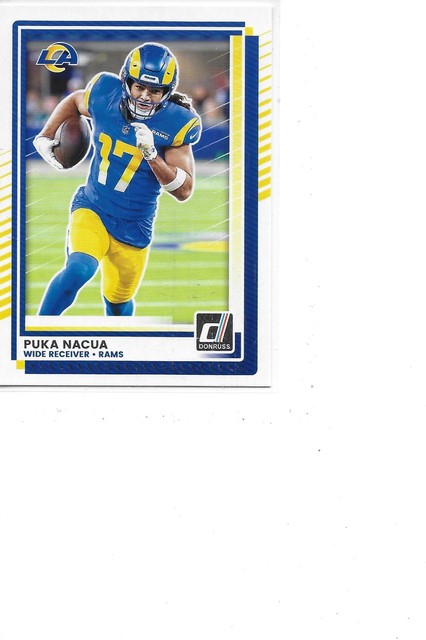 2025 Donruss Puka Nacua Los Angeles Rams Football Card #289