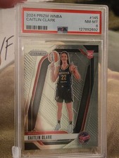 PSA NM-MT 8!! 2024 PRIZM WNBA CAITLIN CLARK #145 (RC) ROOKIE
