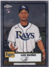 2021 Topps Chrome Platinum Anniversary #82 Luis Patino Rookie Card Tampa Bay. rookie card picture