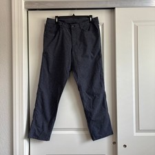 Lululemon Men  s ABC Pant Classic Straight Fit Pants Sz 34 X 30 Blue Athleisure