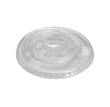 Flat Lid for 12–24oz PET Cups, 98mm, 1000pc (100/10), Cups Sold Separately