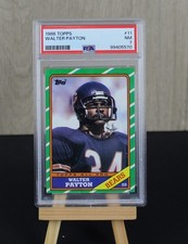 Walter Payton PSA 7 1986 Topps Football Rookie Card New Case 11. rookie card picture