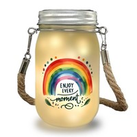 Regenbogen Solarlicht Mit Spruch Enjoy Every Moment