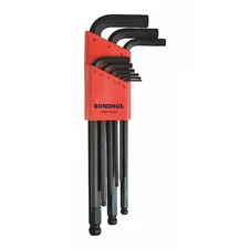 Bondhus 10999 9 Piece Metric L-Shape Hex Key Set, 10999