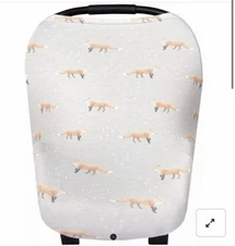 Cooper Pearl Car Seat Multi Use Cover In Swift Fox Design Nursing Cover