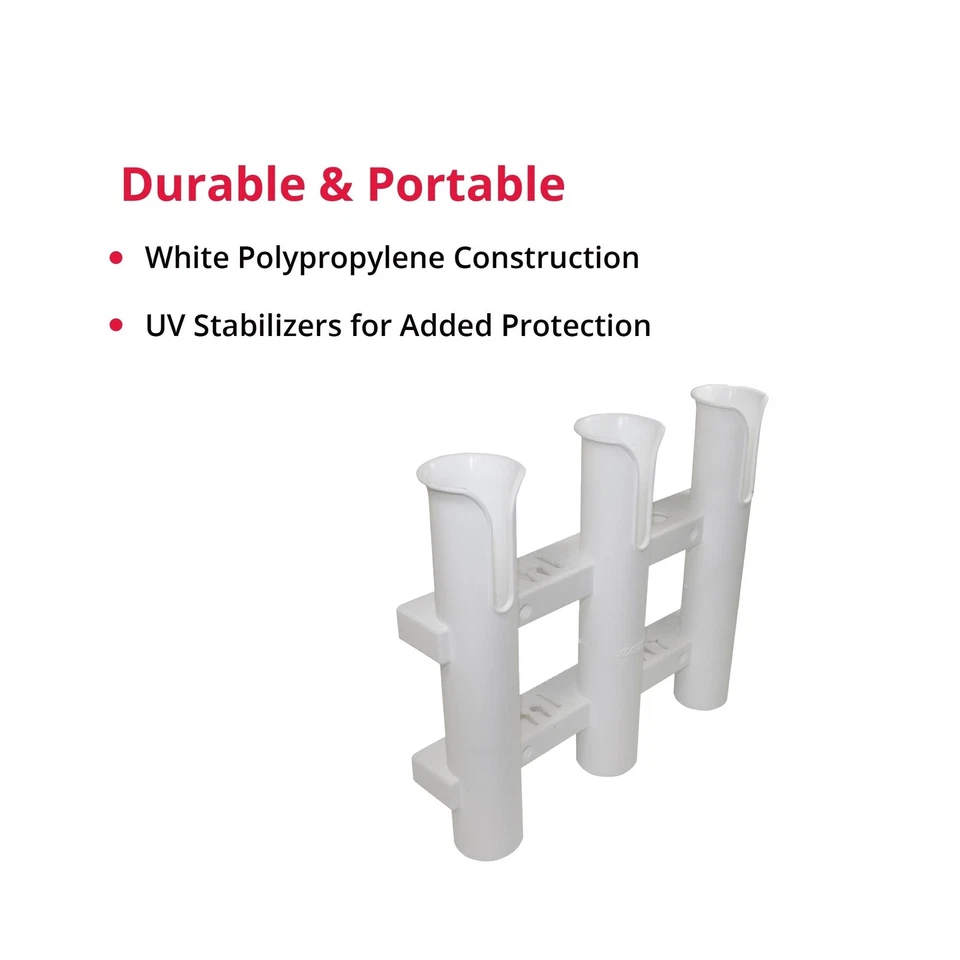 SeaSense 3-Rack Fishing Rod Holder for Your Boat, Pontoon, Garage – Conven - Image 3 of 4