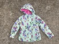 NEW Disney Minnie Mouse Daisy Duck Girls Hooded Jacket Light Green Pink 6-7yrs