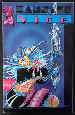 1987 HAMSTER VICE #6- Volume 1 -March - Blackthorne Publishing Comics  FREE SHIP
