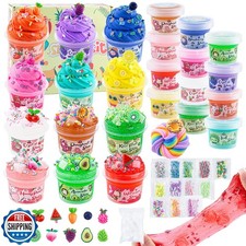12 x 80 mL Big Slime Kit, 32 FL OZ Slime Includes 6 Butter and 6