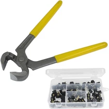 6" Heel Caps Remove Plier and 30 Pairs High Heel Replacement Tips (5 Different S