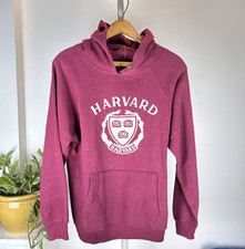 Vintage 80s Champion Harvard Hoodie Ivy College Hooded Sweatshirt Sz M