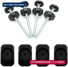Baby Gate Extender Extention 8MM,Black,4 Pack  M8 threaded spindle rods 12cm .