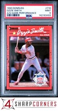 1990 DONRUSS #710 OZZIE SMITH HOF ALL-STAR GAME PERFORMANCE PSA 9