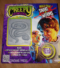Jakks Mold Pack Snake and Worms Thingmaker Creepy Crawlers Plastigoop NOS