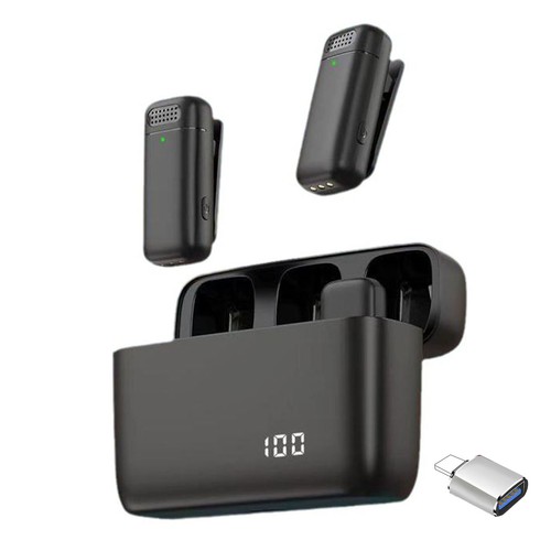 Lapel Microphone Wireless High-quality Lavalier with Low Latency Fast - Zdjęcie 10 z 12
