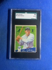 1934 Goudey #43  Dick Porter Rookie Card Cleveland Indians SGC 50/4