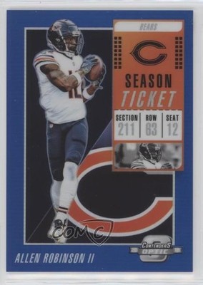 2018 Panini Contenders Optic Blue Prizm 74/99 Allen Robinson II #74 8k4