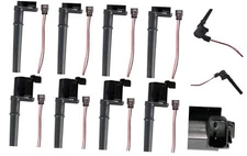 Set of 8 Ignition Coil Pack with Female Connector Plug Harness Compatible