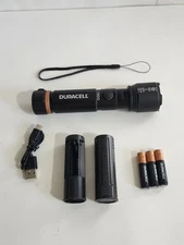 Duracell Durabeam Ultra Hybrid LED Flashlight 1500 Lm Rechargeable or Batteries