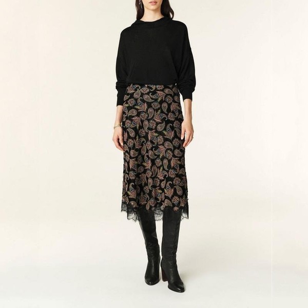 Women Ba&sh Skirt Black Viscose 36
