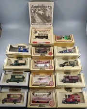 14 Lledo model cars job lot All Boxed Die Cast Models Vans Etc Vintage 012C