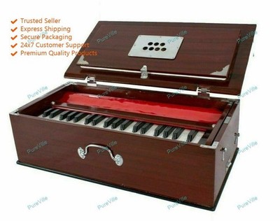 Professional High Quality Safri Double Bellow Folding Harmonium 39 Keys Two Reed