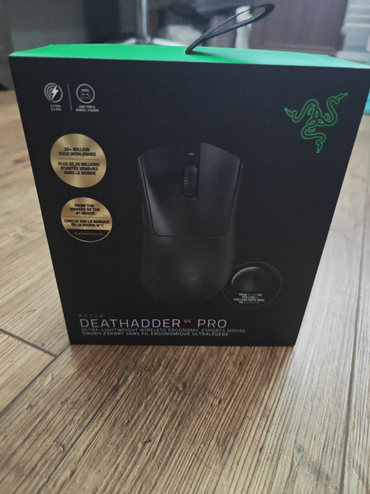 Razer Deathadder V4 Pro Wireless Esports Mouse 8000HZ Wireless NEW SEALED