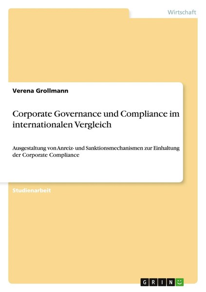 Verena Grollmann | Corporate Governance Und Compliance Im Internationalen...-image