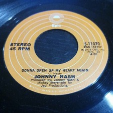 Johnny Nash "Gonna Open Up My Heart Again/Loving You" - 45 Northern Motown Soul 