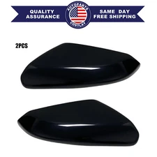 NEW For Honda Civic 2016-2021 Rearview Side Mirror Cover Cap Gloss Black L+R