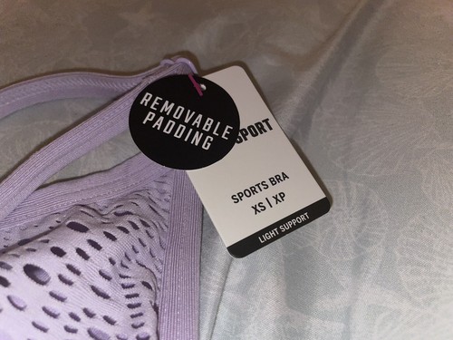 VICTORIA SECRET PINK ULTIMATE LIGHTLY LINED LACE SPORTS BRA & THONG SET -SIZE XS - Picture 3 of 5