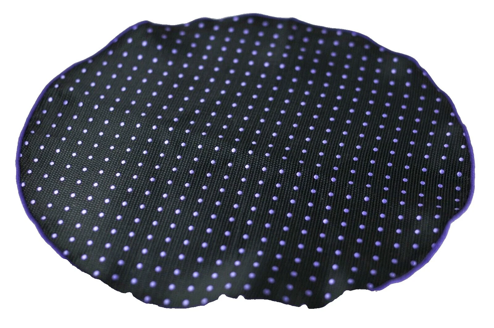 Black Polka Dot 100% Silk Handkerchiefs for Men