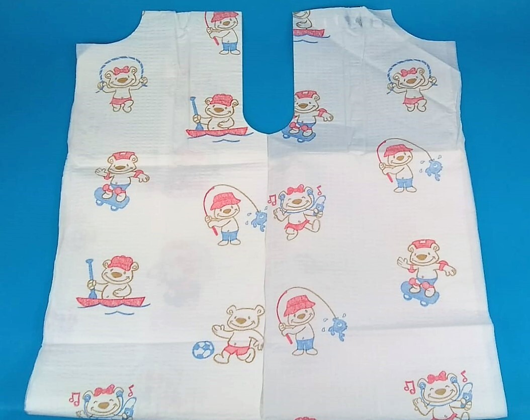 100 Pediatric Exam Gown 20x36" Disposable Tissue Kid Children Graham