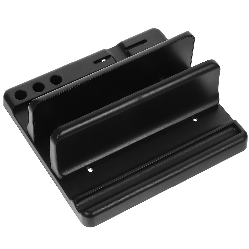 Vertical Laptop Stand for Desk - Adjustable Computer Holder Desktop Accessory  