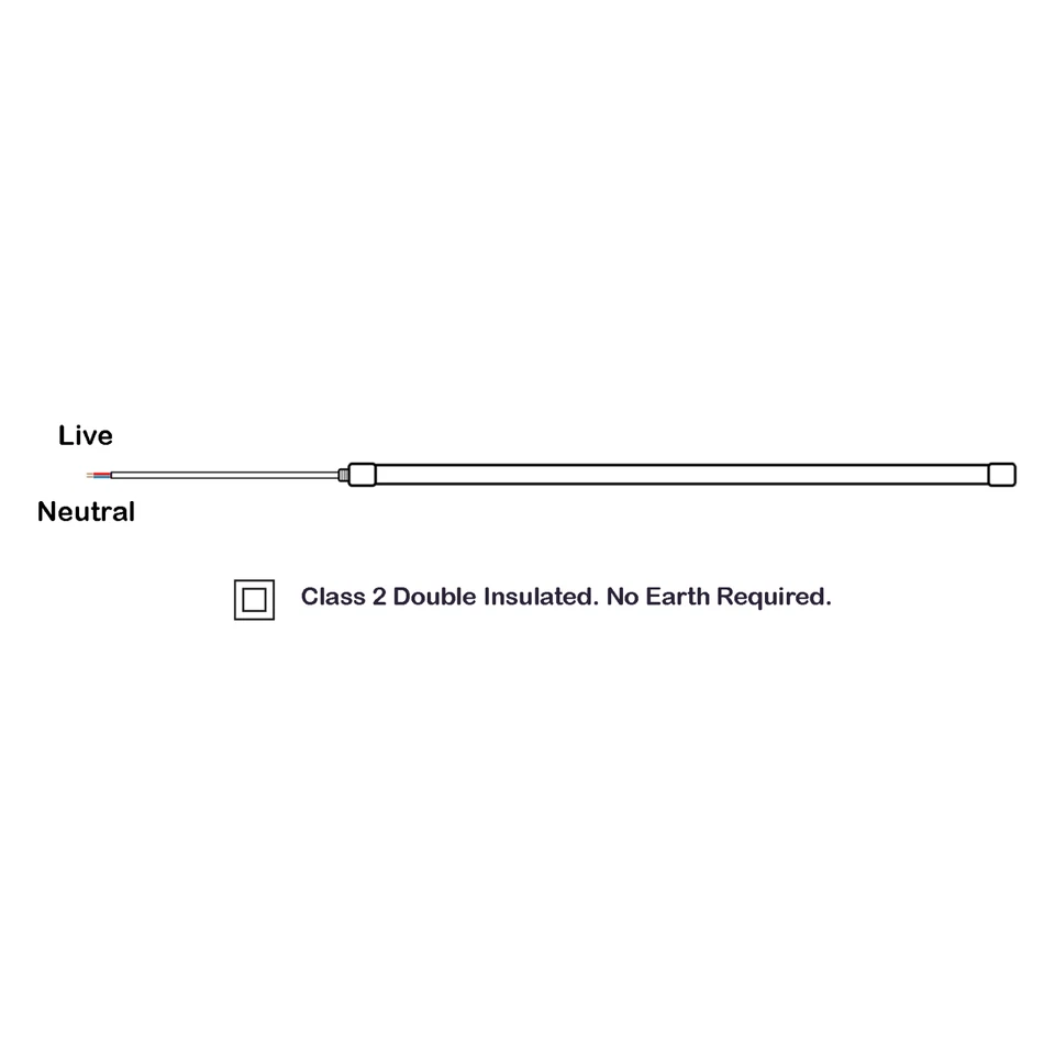 LED T8 Tube Light 2/3/4/5FT IP65 6500K 220-240V Input Fluorescent Replacement - Image 2 of 4