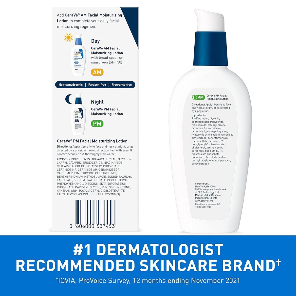 CeraVe Facial Moisturizing Lotion PM ２本 Amazon.com: CeraVe PM Facial Moisturizing Lotion, Night