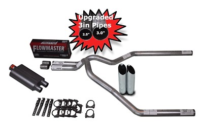 Chevy GMC 1500 Truck 07-14 2.5 Dual Truck Exhaust Kits Flowmaster Super 10