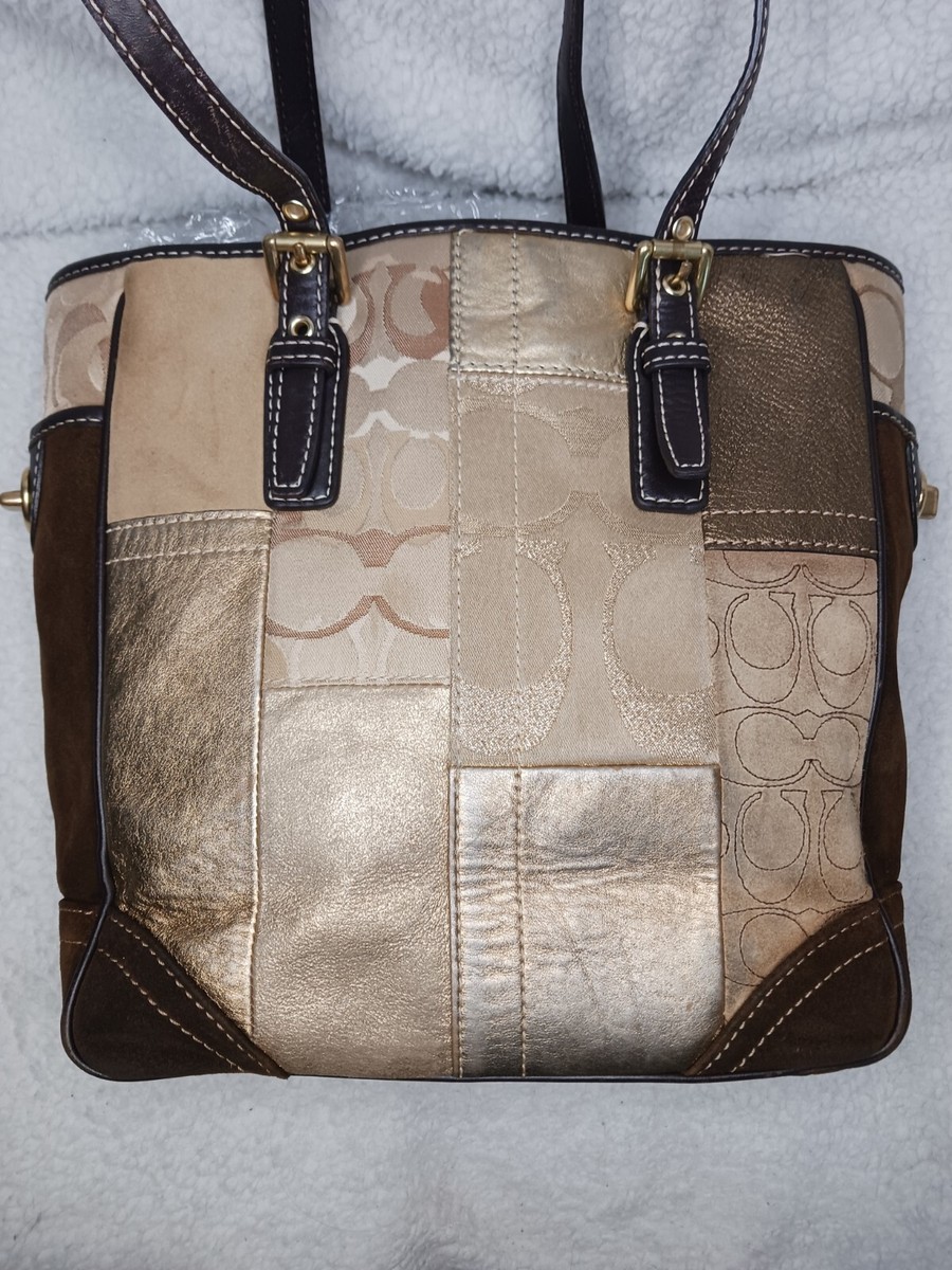 バッグ coach leather patchwork one shoulder bag s_wp_6632b1b2147b98ced52eb01a.webp