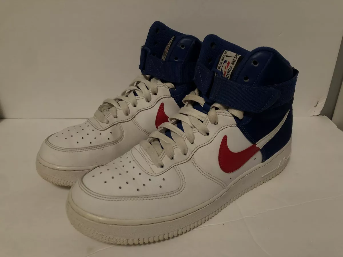 Nike Air Force 1 High 07 LV8 1 BQ4591-102 White/Blue/Red Shoe Mens