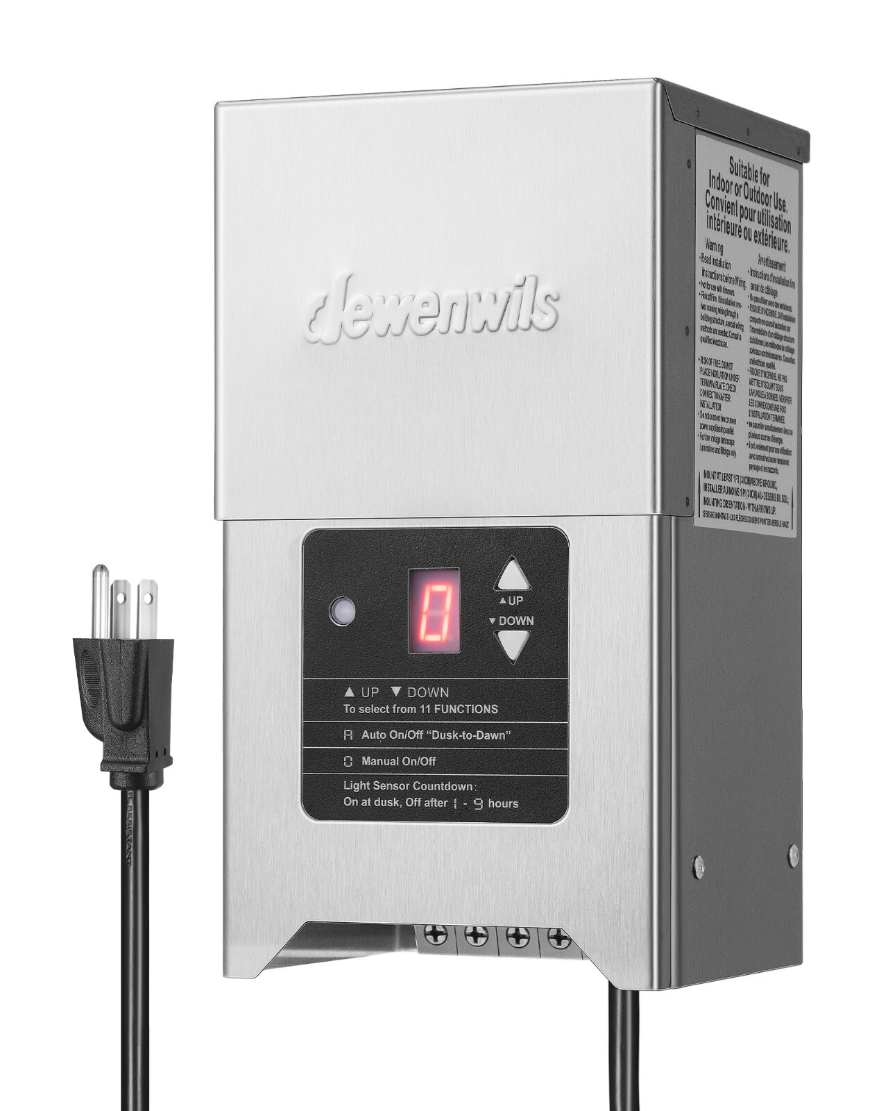 DEWENWILS 300W Low Voltage Landscape Transformer , 120V AC to 12V/15V AC