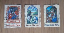 Set completo francobolli usati Australia: Natale 1989