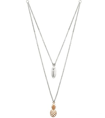 Connections from Hallmark Stainless Steel Be Sweet Pineapple Layered Necklace...